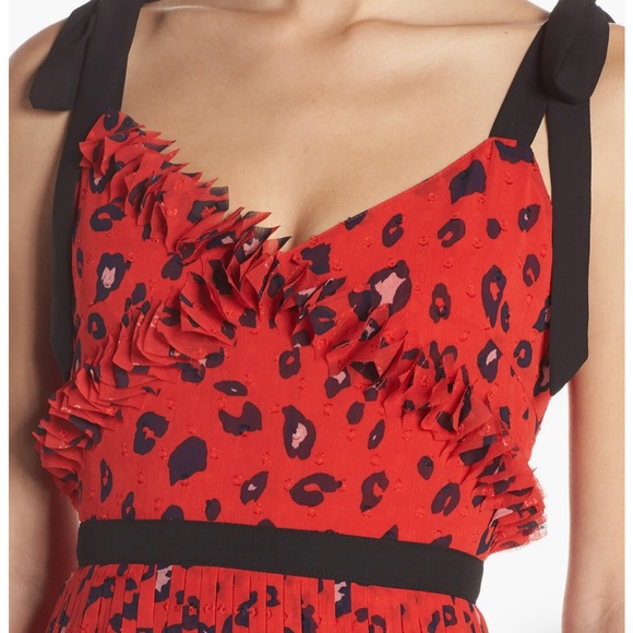 Foxiedox women midi leopard print dress - size medium. Like new! - Picture 3 of 8